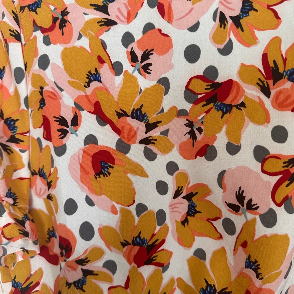 Floral Ruffle Sleeve Dress - Picture 2 of 2